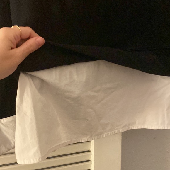 Bobeau black sweatshirt with white cuffs and hem detail Size M - Picture 5 of 7